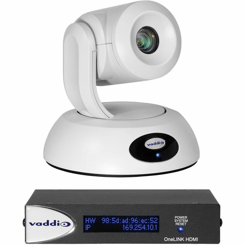 Vaddio RoboSHOT 12E HDBT Video Conferencing Camera - White - TAA Compliant - Thumbnail 1