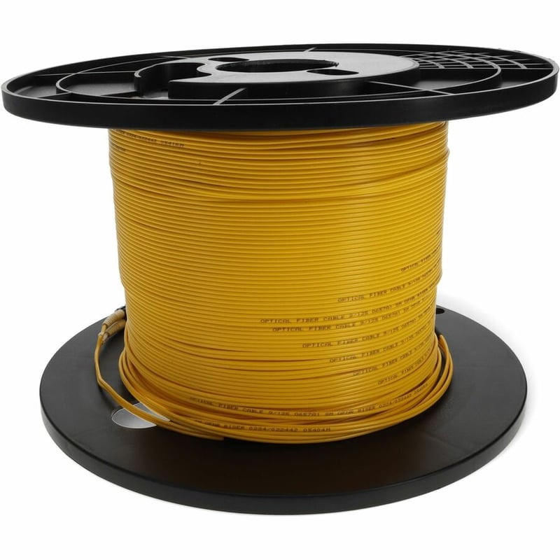 AddOn 78m LC to LC Yellow OS2 Duplex OFNR (Riser-Rated) SMF Fiber Patch Cable - Thumbnail 3
