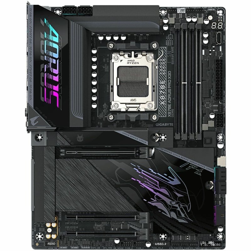 GIGABYTE X870E AORUS PRO X3D ICE AM5 LGA 1718 18+2+2 - Thumbnail 1