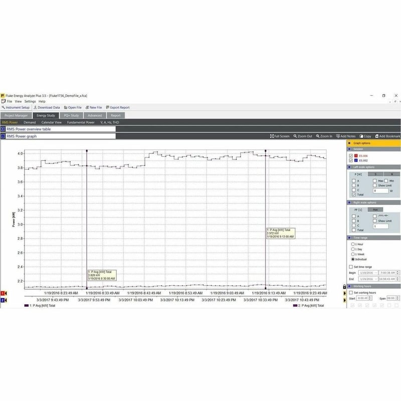 Fluke Networks FLUKE-1734/B Power Quality Logger - Thumbnail 3