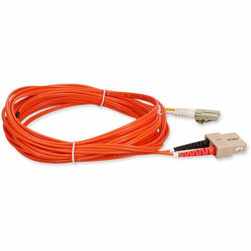AddOn 5m SC to LC Orange OM1 Duplex OFNR (Riser-Rated) TAA MMF Fiber Patch Cable
