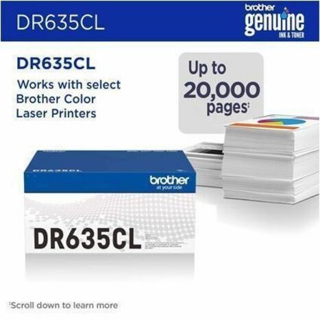 REPLACEMENT DRUM UNIT BROTHER GENUINE DR635CL DRUM UNIT - Thumbnail 2