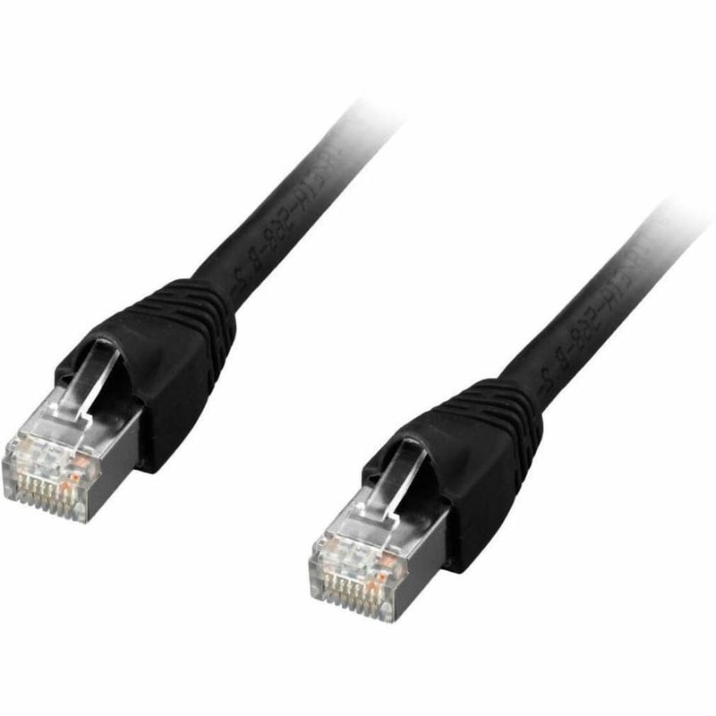 CAT6A SHIELDED PATCH CABLE BLACK 3FT.