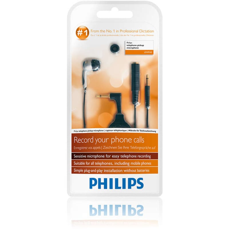 Philips Wired Electret Condenser Microphone - Black, Silver - Thumbnail 2