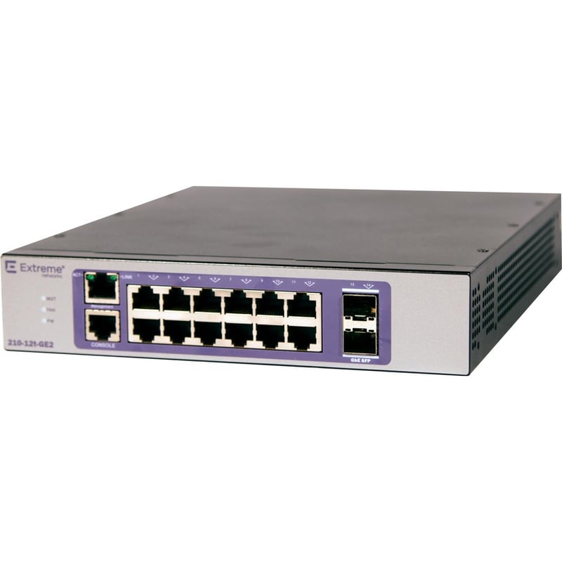 Extreme Networks 210-12t-GE2 Ethernet Switch - Thumbnail 3