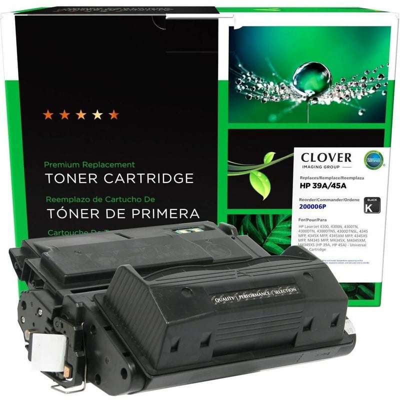 Clover Imaging Remanufactured Universal Toner Cartridge for HP 39A/45A (Q1339A/Q5945A) - Thumbnail 1