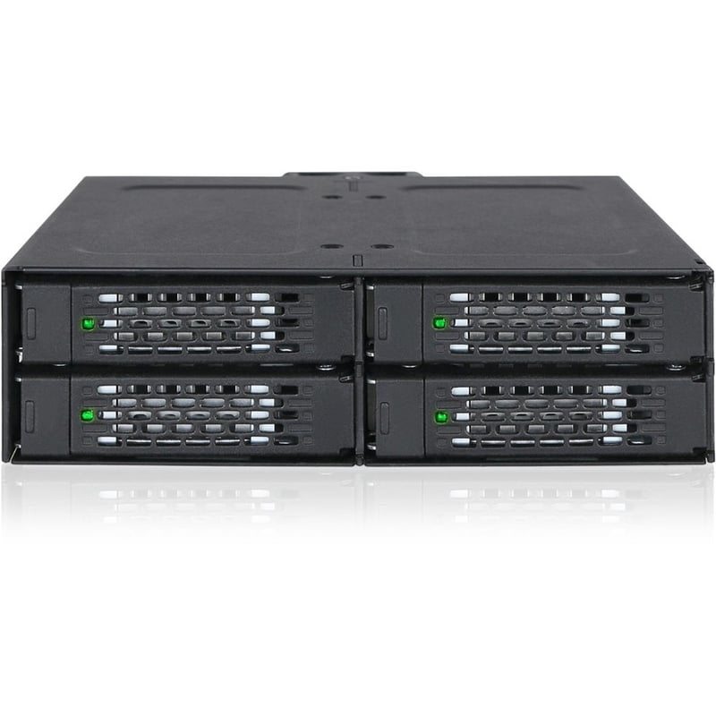 Icy Dock ToughArmor MB607SP-B Drive Enclosure for 5.25" - Serial ATA/600 Host Interface Internal - Black - Thumbnail 1