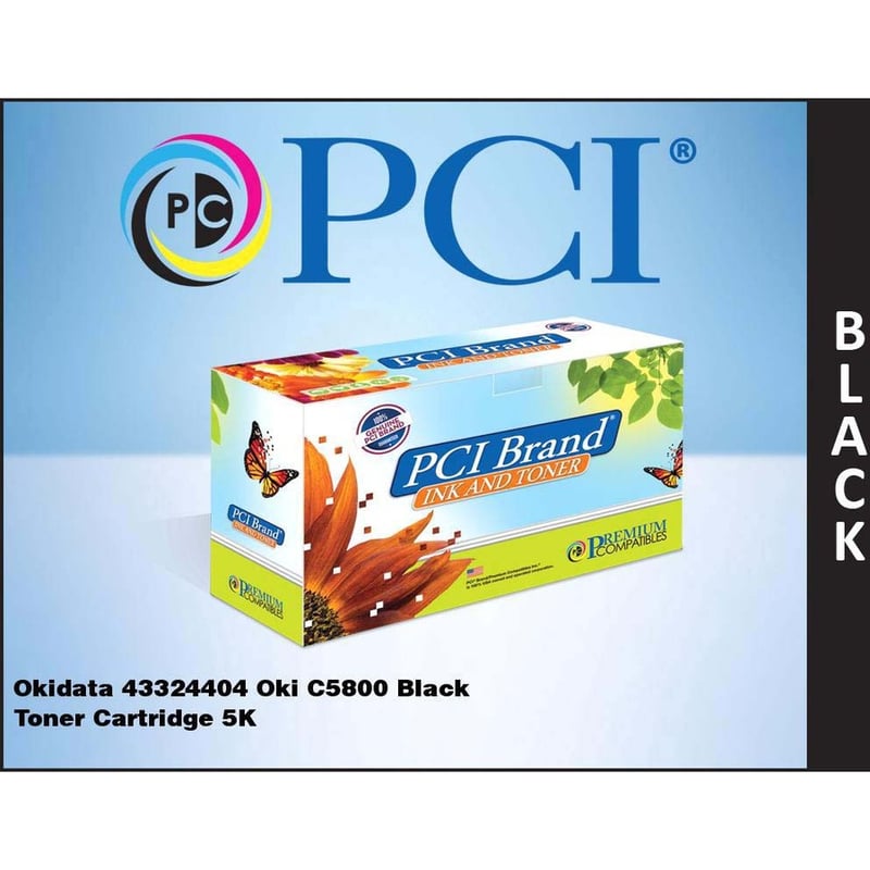 PCI BRAND COMPATIBLE OKIDATA 43324404 TYPE C8 HIGH YIELD BLACK TONER CARTRIDGE 5 - Thumbnail 2