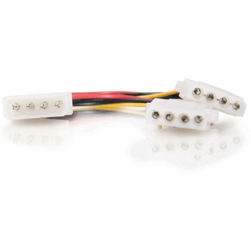 C2G 14in One 5-1/4in to Two 5-1/4in Internal Power Y-Cable - Thumbnail 2