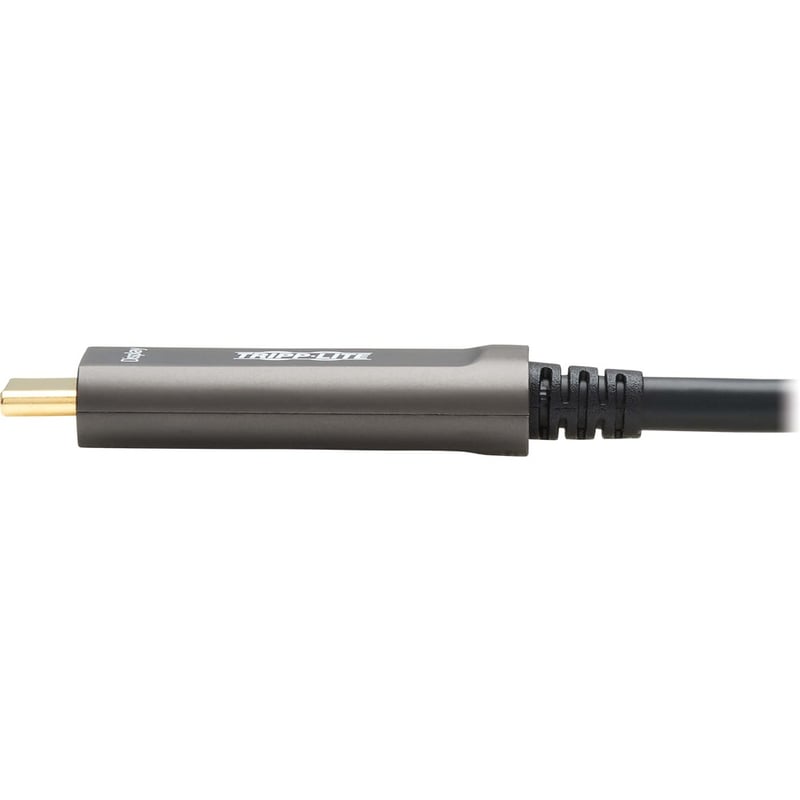 Tripp Lite by Eaton USB-C to USB-C Plenum-Rated Fiber Active Optical Cable (AOC) - 4K 60 Hz HDR 4:4:4 M/M Black 30 m (98 ft.) - Thumbnail 4