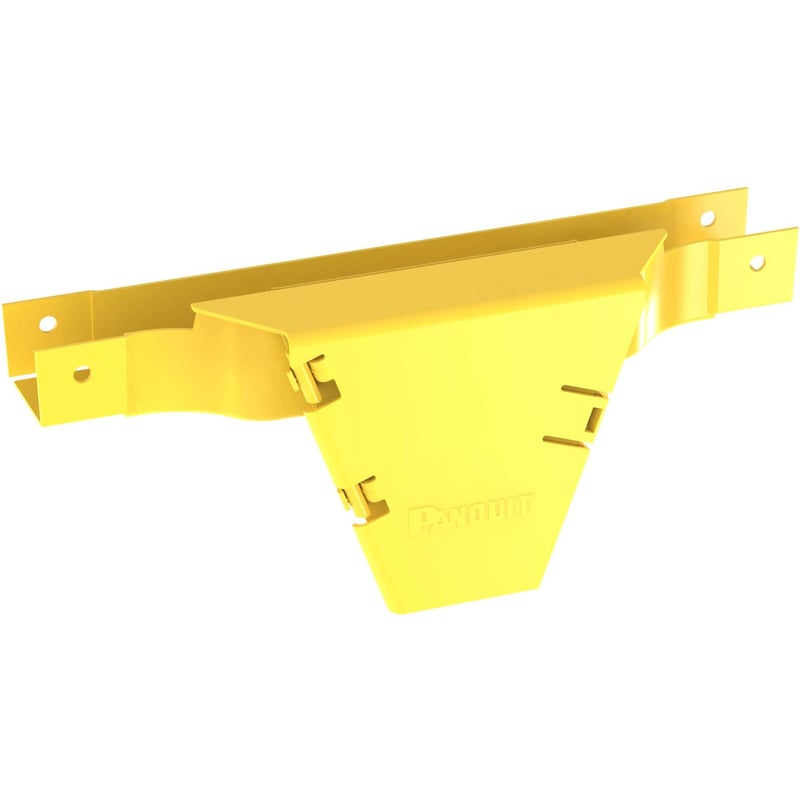 Panduit FiberRunner® Vertical Tee, 90°, 2x2, Yellow - Thumbnail 1
