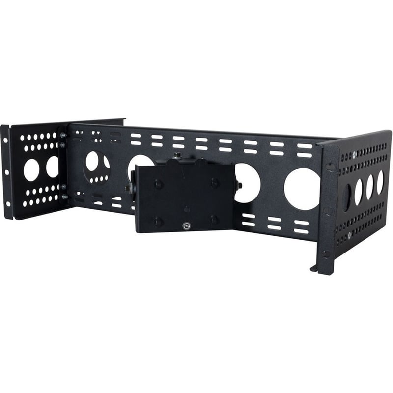 Rack Solutions 3U Adjustable Monitor Rackmount with Pan " Tilt (No Monitor) - Thumbnail 4