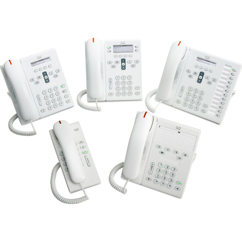 Cisco Unified 6941 IP Phone - Refurbished - Wall Mountable - Arctic White - Thumbnail 2