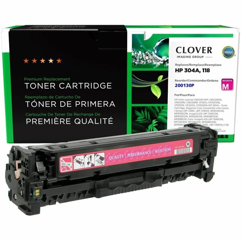 Clover Imaging Remanufactured Magenta Toner Cartridge for HP 304A (CC533A) - Thumbnail 1