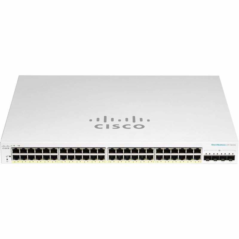 CBS220 SMART 48-PORT GE, 4X1G SFP REMANUFACTURED - Thumbnail 1