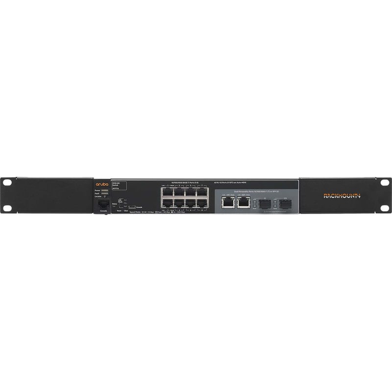 RACKMOUNT.IT Rack Mount for Switch, Power Supply, Firewall - Jet Black - Thumbnail 2