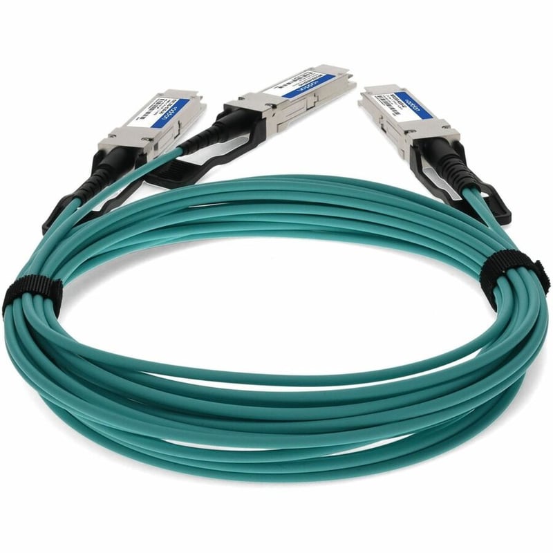 AddOn Mellanox® MFS1S50-H010V Compatible TAA 200G-AOC QSFP56 to 2xQSFP56 Infiniband HDR Active Optical Cable (850nm, MMF, 10m, LSZH) - Thumbnail 4
