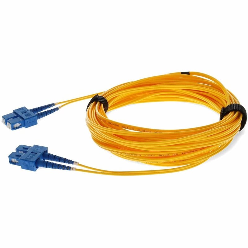 AddOn 3m SC to SC Yellow OS2 Duplex OFNR (Riser-Rated) TAA SMF Fiber Patch Cable - Thumbnail 2