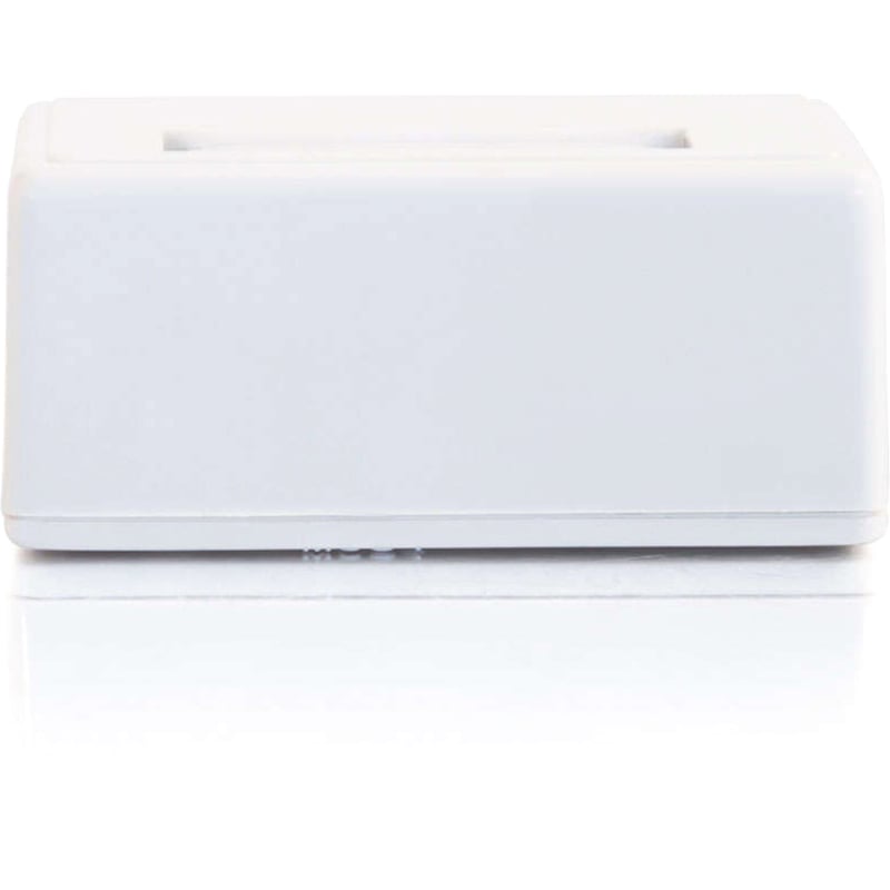 C2G 1-Port Keystone Jack Surface Mount Box - White - Thumbnail 4