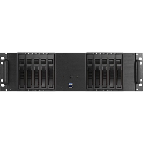 iStarUSA 3U Compact 10x 3.5" Bay Hotswap microATX Chassis - Thumbnail 1