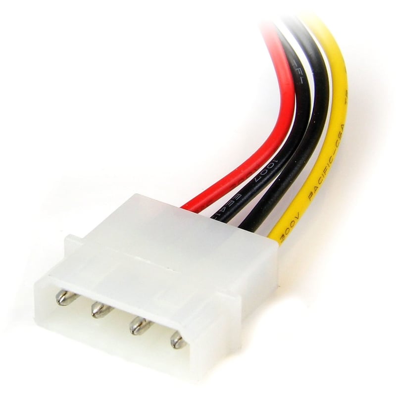StarTech.com 6in 4 Pin LP4 to Left Angle SATA Power Cable Adapter - Thumbnail 3