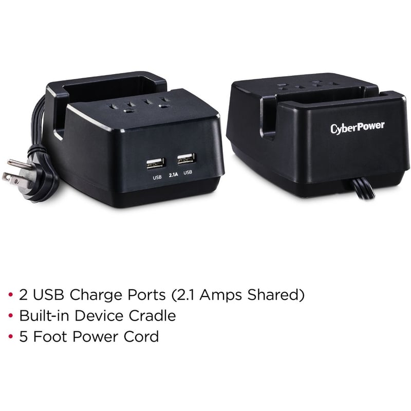CyberPower PS205U Power Stations 2 Outlet Power Station - Thumbnail 4