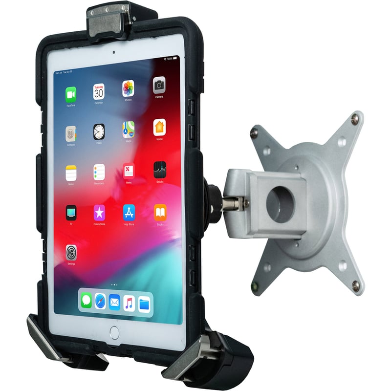 CTA Digital Tri-Grip Tablet Security Clasp with Quick-Connect VESA Mount for 7-13 inch tablets, including iPad 10.2-inch (7th/ 8th/ 9th Gen.) - Thumbnail 3