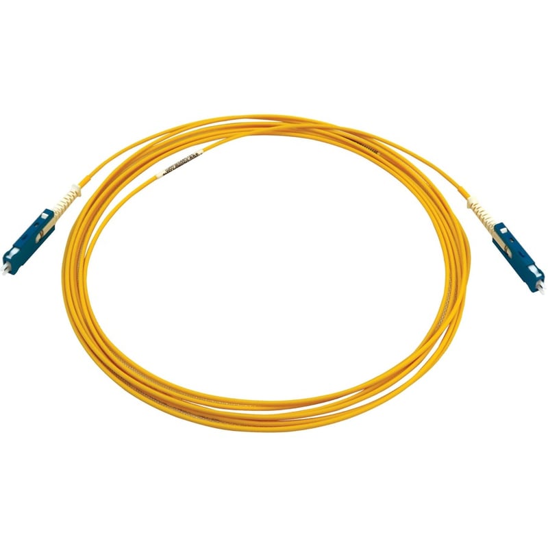 Eaton Tripp Lite Series 400G Singlemode 9/125 OS2 Fiber Optic Cable (Duplex SN-UPC M/M), LSZH, Yellow, 5 m (16.4 ft.) - Thumbnail 3