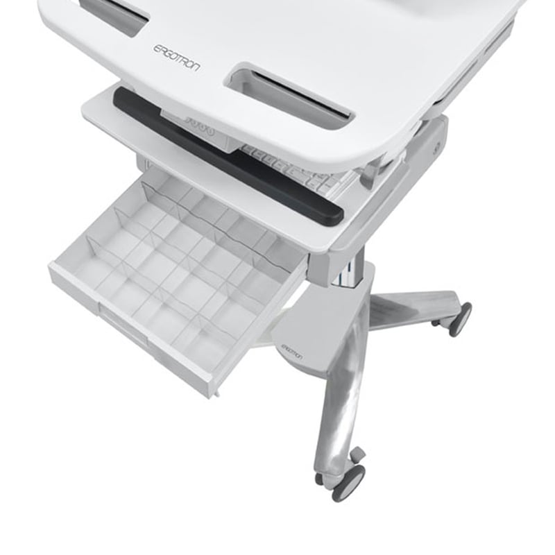 Ergotron StyleView Electric Lift Cart with LCD Arm, LiFe Powered, 2 Tall Drawers (2x1) - Thumbnail 3