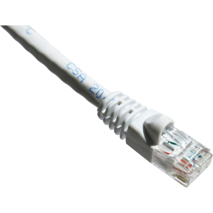 Axiom 5FT CAT5E 350mhz Patch Cable Molded Boot (White) - Thumbnail 2