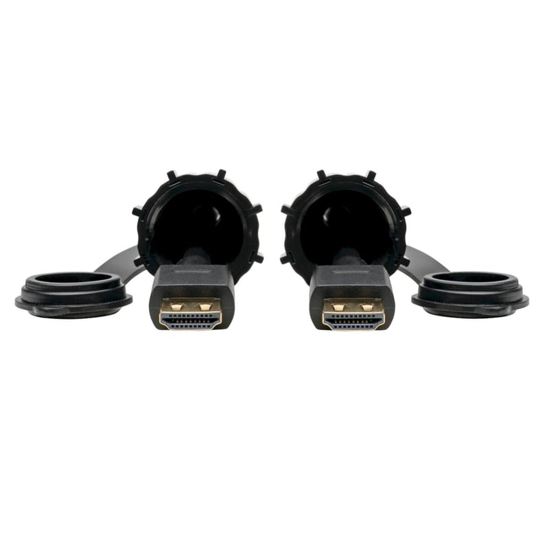 Eaton Tripp Lite Series High-Speed HDMI Cable (M/M) - 4K 60 Hz, HDR, Industrial, IP68, Hooded Connectors, Black, 12 ft. - Thumbnail 5