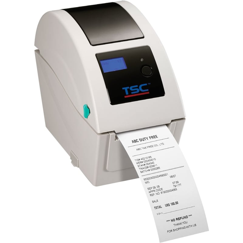 Printronix Auto ID TDP-225 Desktop, Healthcare, Retail, Asset Tracking Direct Thermal Printer - Monochrome - Wall Mount - Label Print - USB - USB Host - Serial - With Cutter - Thumbnail 1