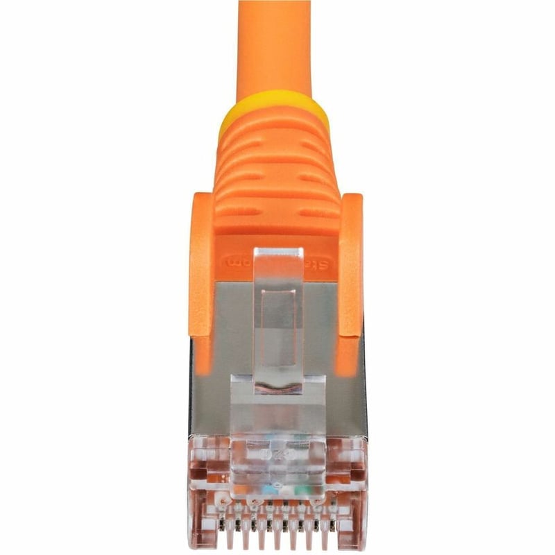 CAT6A ETHERNET CABLE - ORANGE 10GBE S/FTP LSZH 100W POE - Thumbnail 4