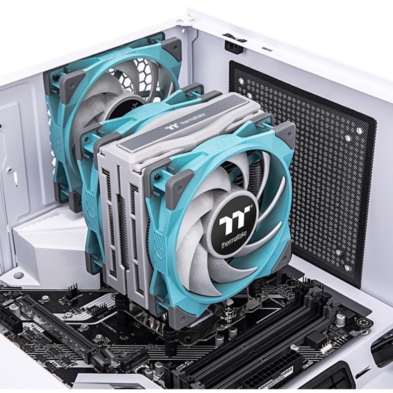 Thermaltake TOUGHAIR 510 Turquoise CPU Cooler - Thumbnail 3