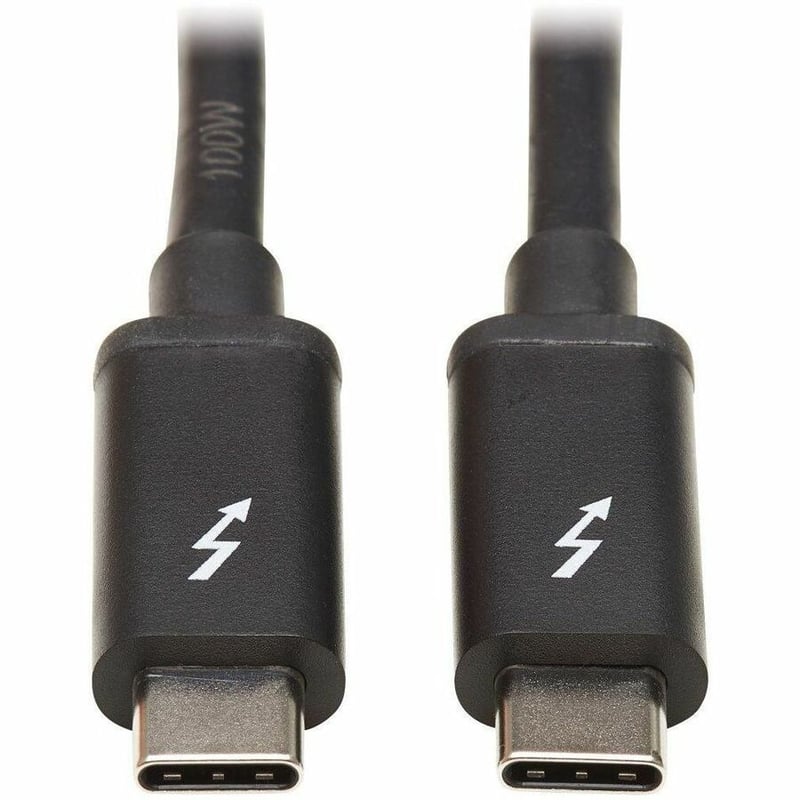 Tripp Lite by Eaton Thunderbolt 3 Passive Cable (M/M) - 20 Gbps 5A 100W Power Delivery 4K/60 Hz 2M (6.56 ft.) Black - Thumbnail 2