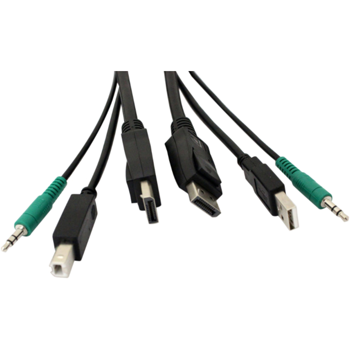SmartAVI 6 ft KVM USB DisplayPort Cable - Thumbnail 2