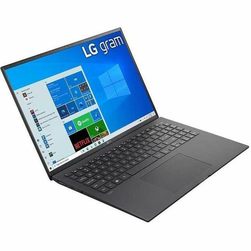 LG gram 16Z90P-N.APB7U1 16" Rugged Notebook - Intel Core i7 10th Gen - 16 GB Total RAM - 1 TB SSD - Dark Silver - Thumbnail 2