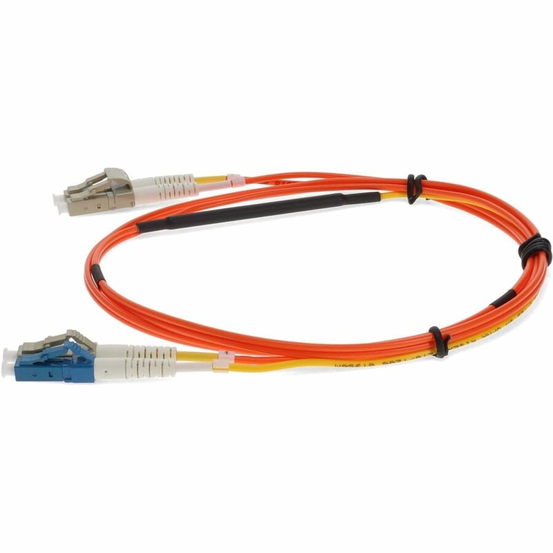 AddOn 5m LC (Male) to LC (Male) Orange OM2 & OS1 Duplex Fiber Mode Conditioning Cable - Thumbnail 2