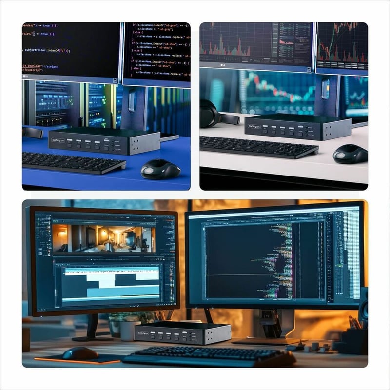 4-PORT DISPLAYPORT KVM - MULTIVIEW PICTURE IN PICTURE - Thumbnail 4