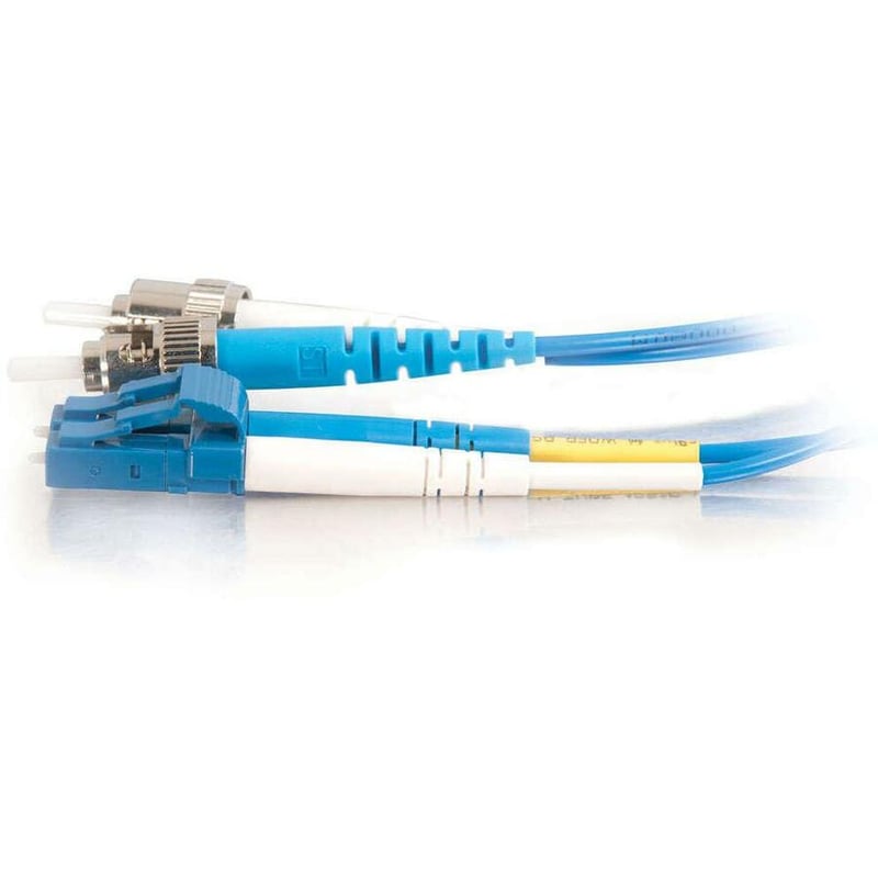 C2G-3m LC-ST 9/125 OS1 Duplex Singlemode PVC Fiber Optic Cable - Blue - Thumbnail 4