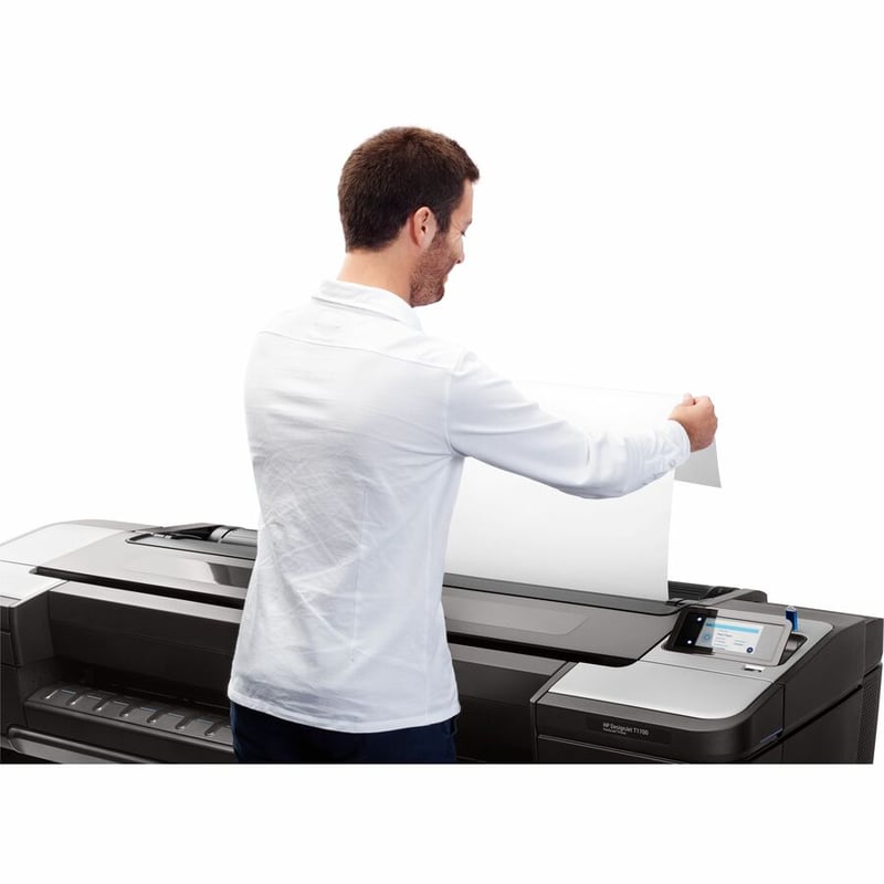 HP Designjet T1700 PostScript Inkjet Large Format Printer - 44" Print Width - Color - Thumbnail 5