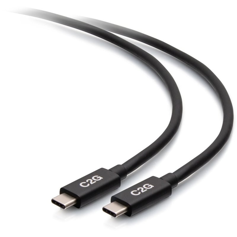 C2G 3.3ft USB-C Male to USB-C Male Cable (20V 5A) - USB4 40Gbps - Thumbnail 1
