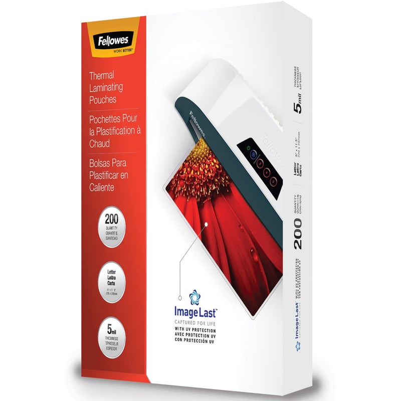 Fellowes ImageLast Jam-Free Thermal Laminating Pouches - Thumbnail 1