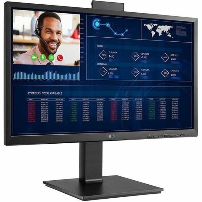 LG 24CQ651W-BP All-in-One Thin Client - Intel Pentium N6005 Quad-core (4 Core) 2 GHz - Black - Thumbnail 5