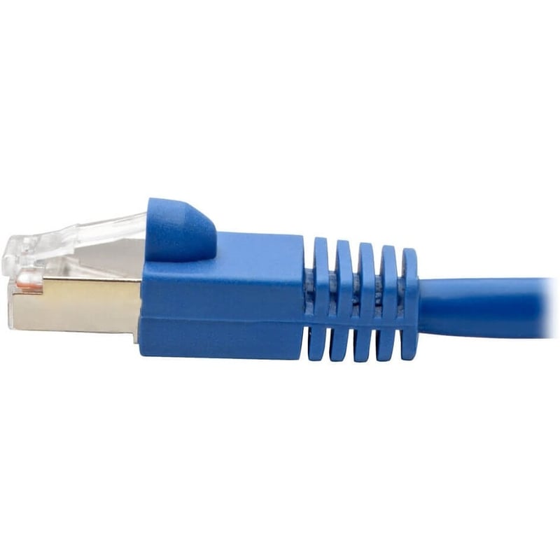 10FT CAT6 CAT6A PATCH CABLE 10G AUGMENTED STP SNAGLESS RJ45 MM BLUE - Thumbnail 5