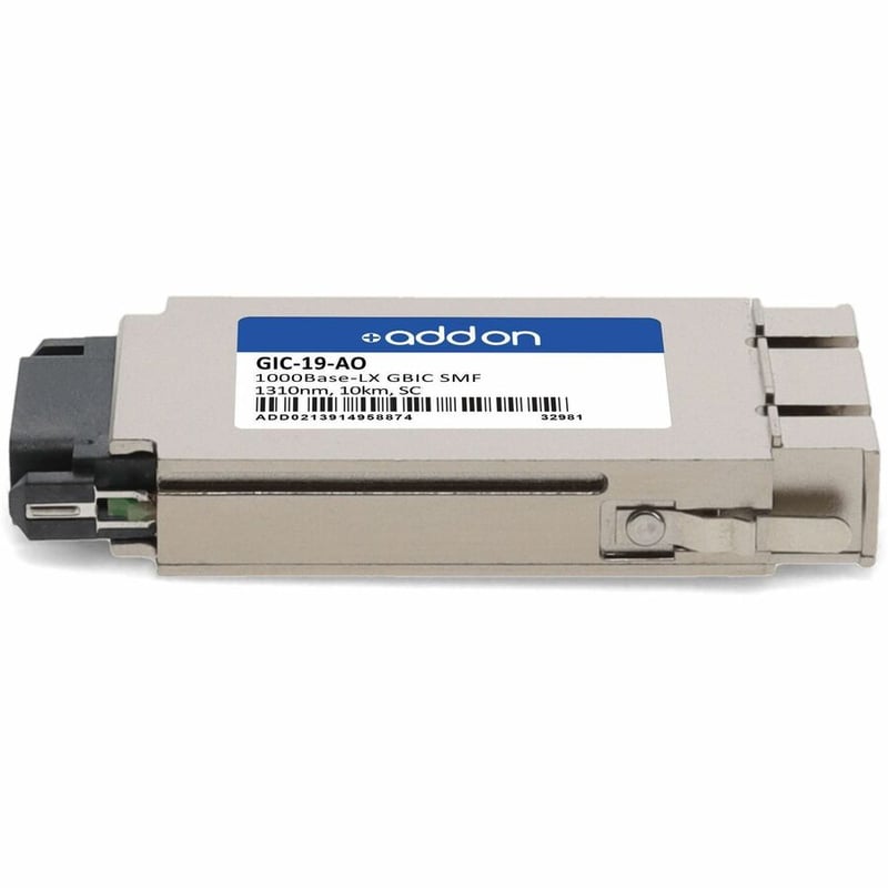 AddOn Riverstone® GIC-19 Compatible TAA 1000Base-LX GBIC Transceiver (SMF, 1310nm, 10km, SC) - Thumbnail 2