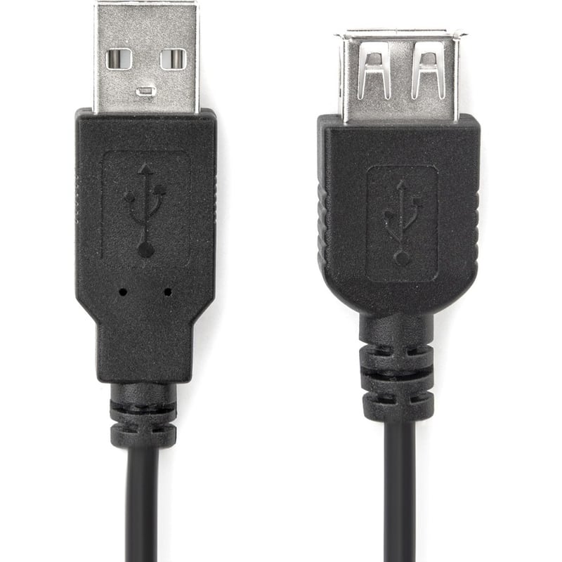 Rocstor Premium 6 ft USB 2.0 Extension Cable A Male to A Female - M/F - USB - 6 ft - 1 Pack - 1 x Type A Male - 1 x Type A Female -Black - USB A MALE TO A FEMALE CABLE - Thumbnail 3