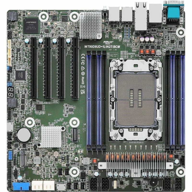 ASROCK RACK W790D8UD-1L1N2T/BCM DEEP MICRO 2X 1GLAN SINGLE SOCKET V1 (LGA 1700) - Thumbnail 1