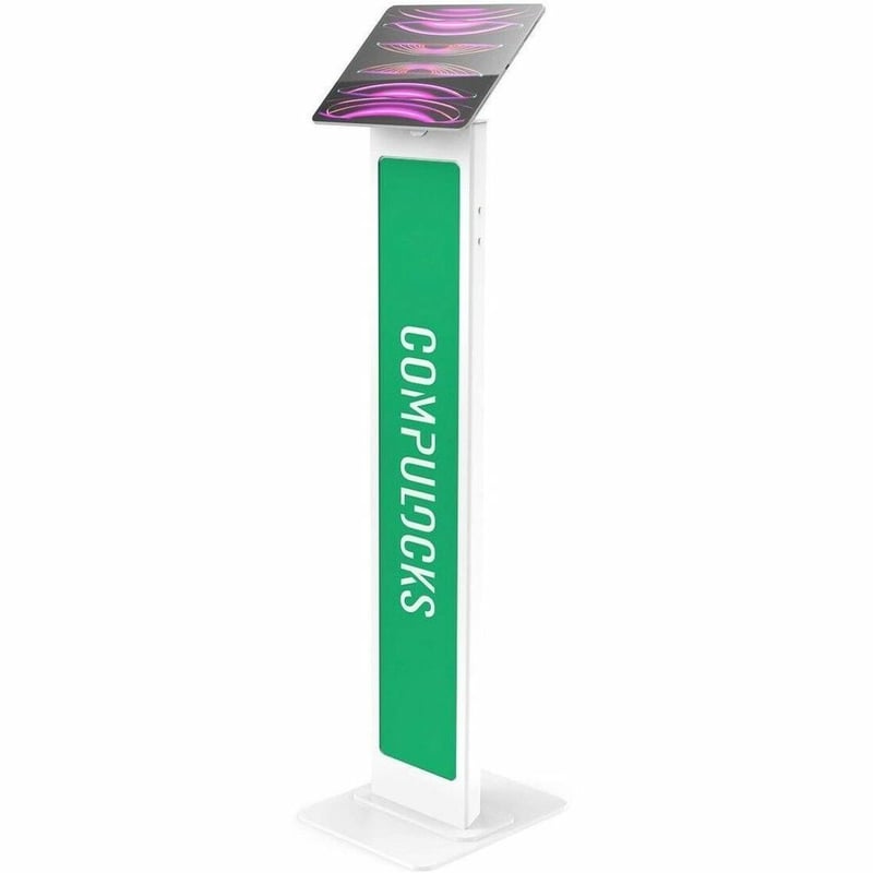 UNIVERSAL INVISIBLE MOUNT BRANDABLE FLOOR STAND WHITE - Thumbnail 1