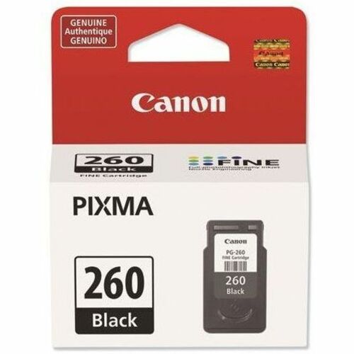 Canon PG-260 Original Inkjet Ink Cartridge - Black - 1 Pack - Thumbnail 1